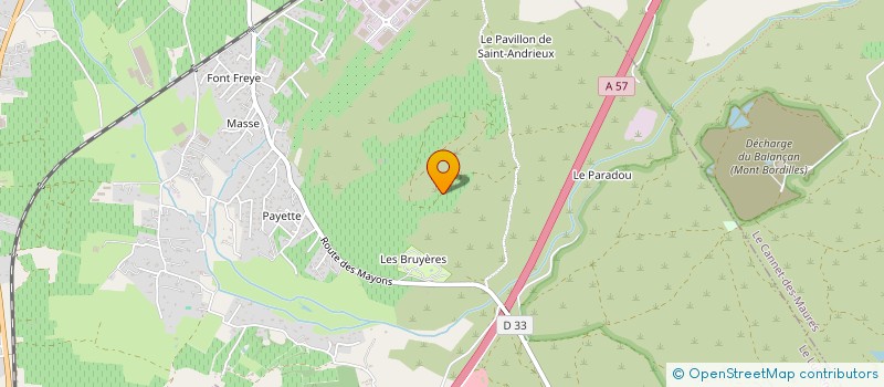 localisation de l'entreprise LES SAGITTAIRES  LE CANNET-DES-MAURES