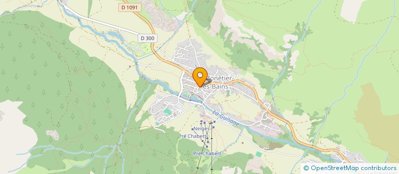 localisation de l'entreprise LES SAGNERES à LE MONETIER-LES-BAINS