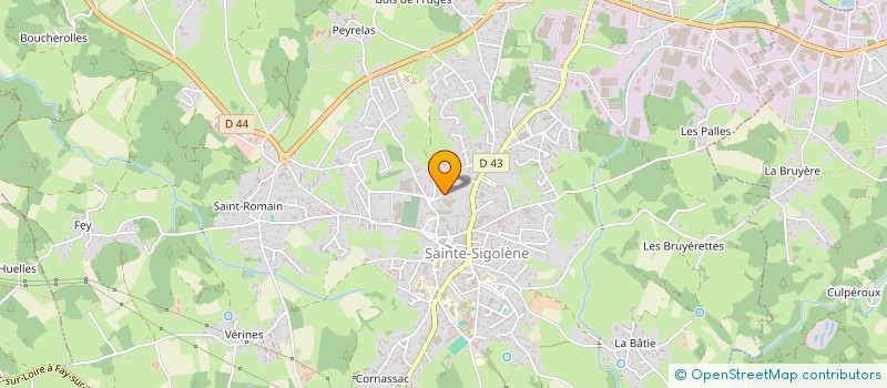 localisation de l'entreprise LES SAGNES à SAINTE-SIGOLENE