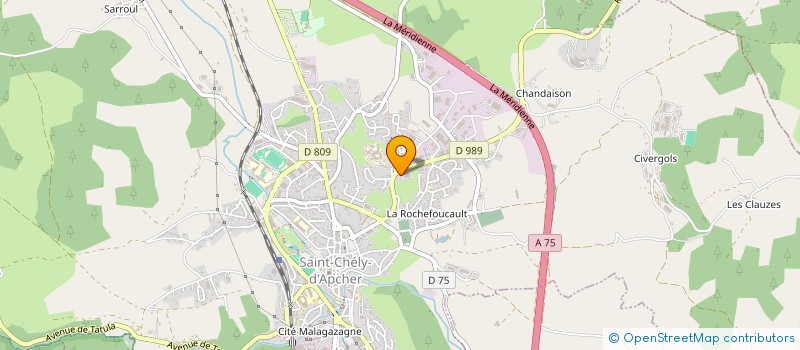 localisation de l'entreprise LES SAGNETTES  SAINT-CHELY-D'APCHER