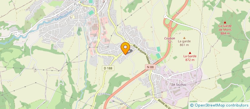 localisation de l'entreprise LES SAGNETTES  LE PUY-EN-VELAY