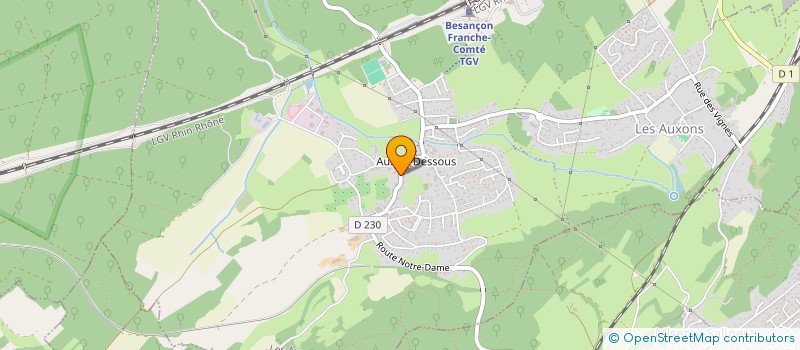 localisation de l'entreprise LES SAILLOTINS  LES AUXONS