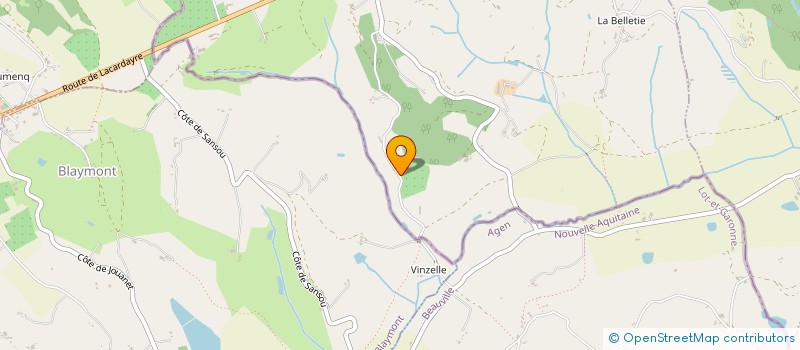 localisation de l'entreprise LES SAINT-AMANTOIS  SAINT-AMANS-DU-PECH