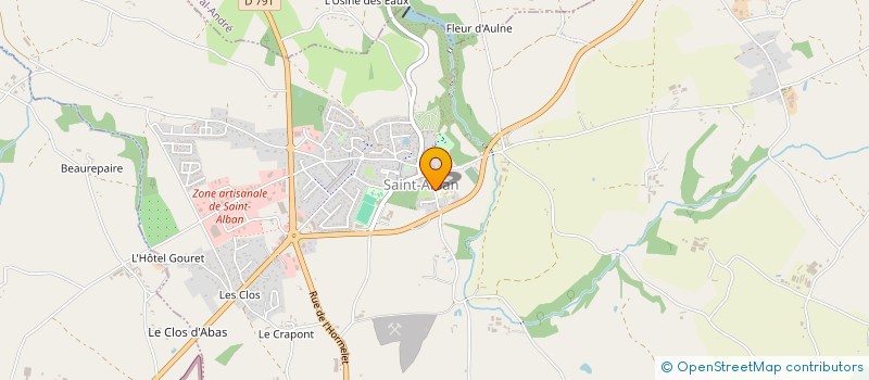 localisation de l'entreprise LES SAINTALBAN'K  SAINT-ALBAN