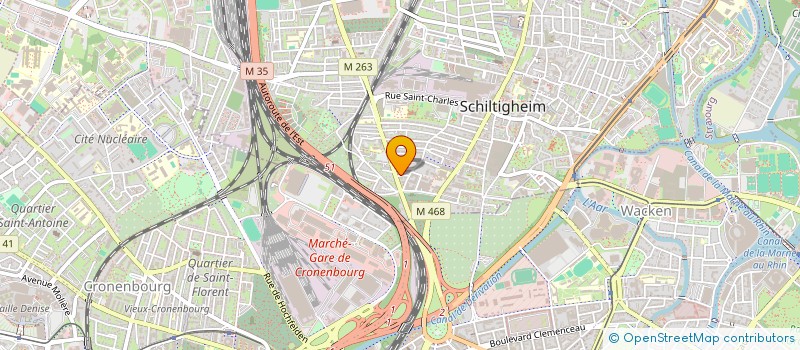 localisation de l'entreprise LES SAINTES  STRASBOURG