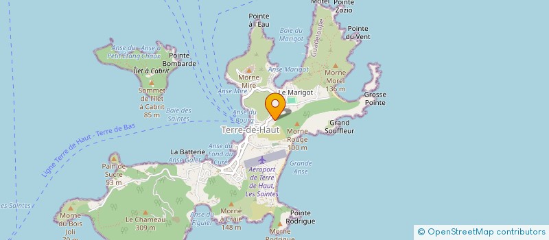 localisation de l'entreprise LES SAINTES ESCAPADES à TERRE-DE-HAUT