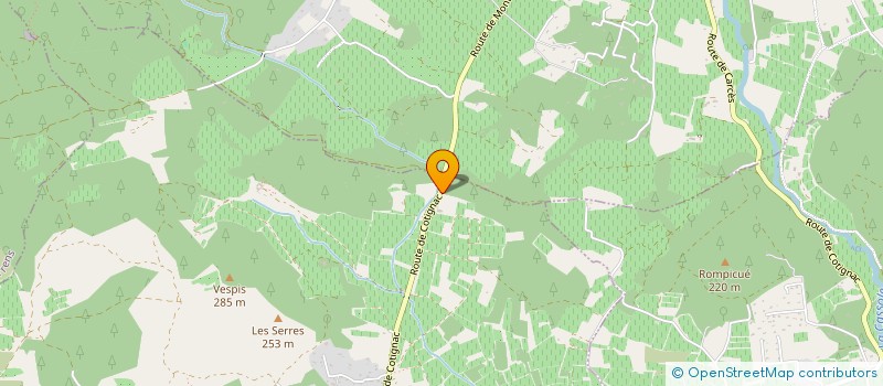 localisation de l'entreprise LES SAINTES VIERGES  MONTFORT-SUR-ARGENS