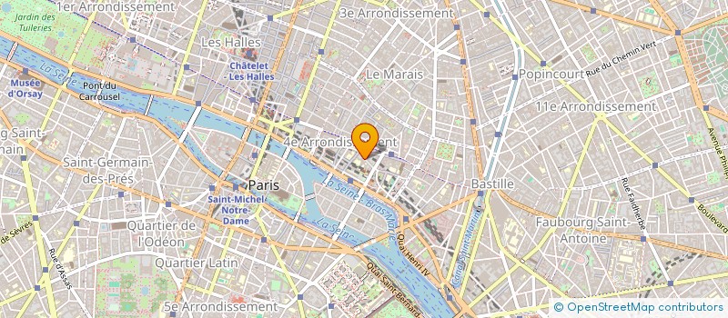 localisation de l'entreprise LES SAISONS BLEUES à PARIS
