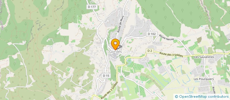 localisation de l'entreprise LES SAISONS DE LA VOIX  GORDES