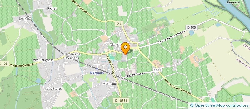 localisation de l'entreprise LES SAISONS DES CHATEAUX EN MEDOC  MARGAUX-CANTENAC