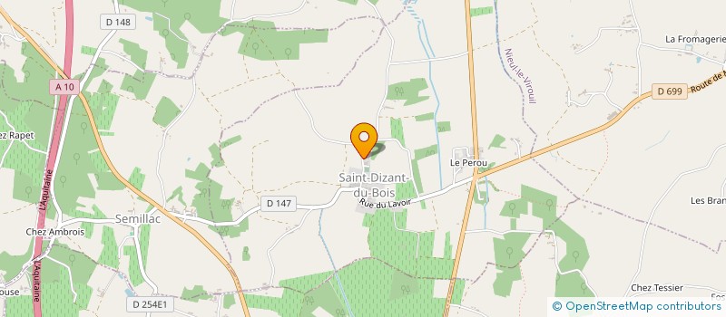 localisation de l'entreprise LES SAISONS DU BOIS  SAINT-DIZANT-DU-BOIS