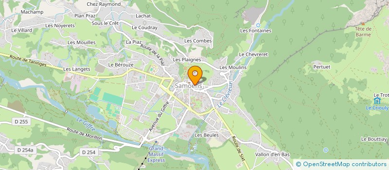 localisation de l'entreprise LES SAIX  SAMOENS