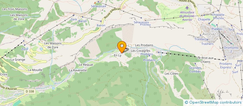 localisation de l'entreprise LES SAIX à MORZINE