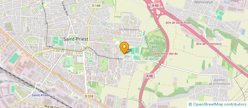 localisation de l'entreprise LES SAL GONES  SAINT-PRIEST