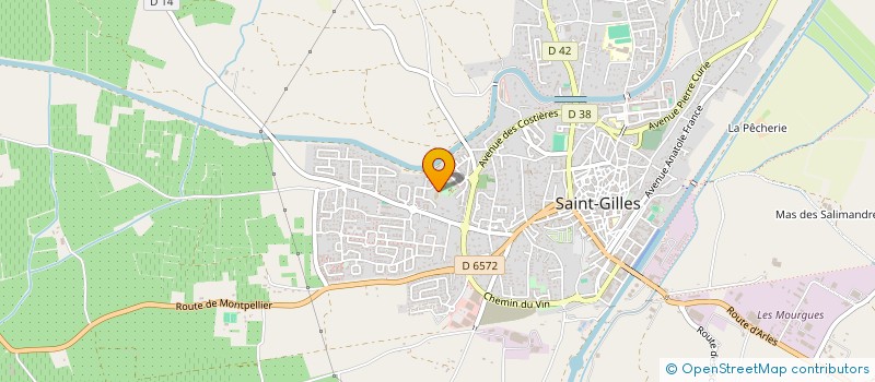 localisation de l'entreprise LES SALADELLES à SAINT-GILLES
