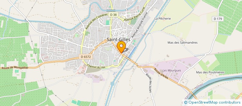 localisation de l'entreprise LES SALADELLES DE ST GILLES  SAINT-GILLES