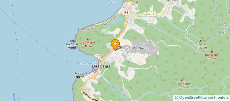 localisation de l'entreprise LES SALAISONS GUADELOUPEENNES  DESHAIES