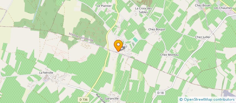 localisation de l'entreprise LES SALAMANDRES  MAINXE-GONDEVILLE