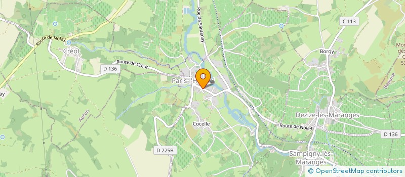 localisation de l'entreprise LES SALAMANDRES  PARIS-L'HOPITAL