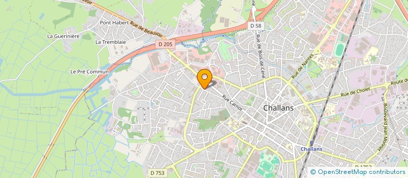 localisation de l'entreprise LES SALANGES à CHALLANS