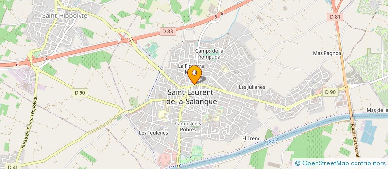 localisation de l'entreprise LES SALANQUAISES à SAINT-LAURENT-DE-LA-SALANQUE
