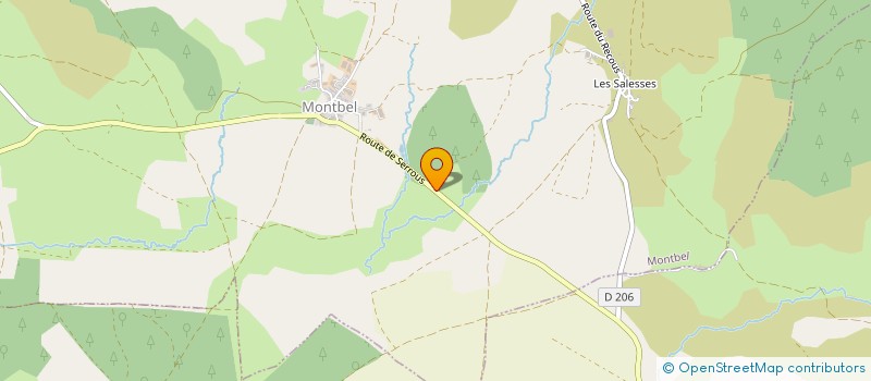 localisation de l'entreprise LES SALESSES à MONTBEL