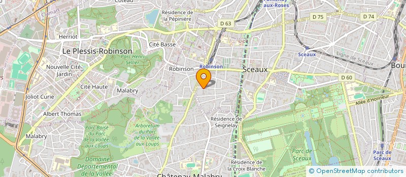 localisation de l'entreprise LES SALICAIRES à SCEAUX