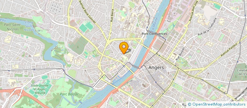 localisation de l'entreprise LES SALIGAUDS ELEMENTS à ANGERS
