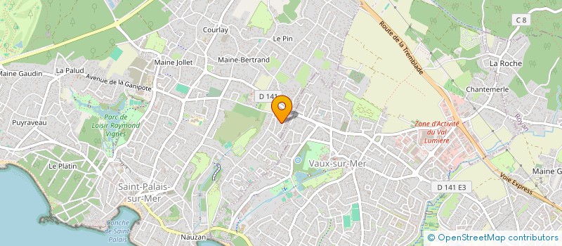 localisation de l'entreprise LES SALINES  SAINT-PALAIS-SUR-MER