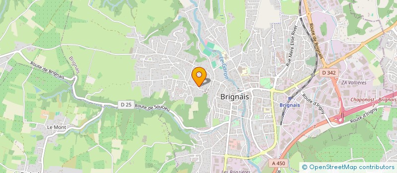 localisation de l'entreprise LES SALINES  BRIGNAIS