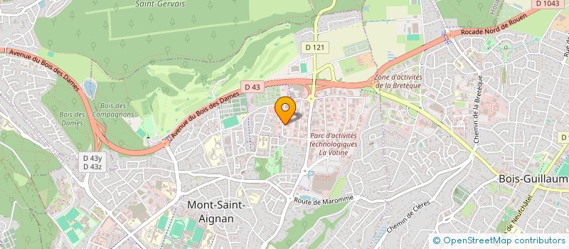 localisation de l'entreprise LES SALINES  MONT-SAINT-AIGNAN