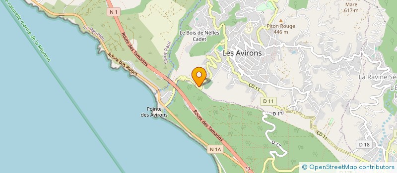 localisation de l'entreprise LES SALINES CREOLES  LES AVIRONS