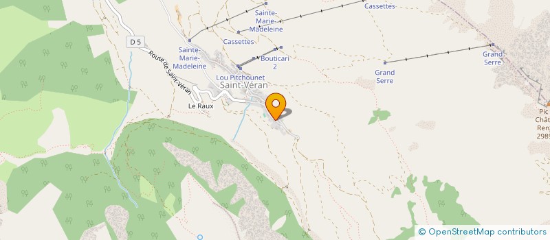 localisation de l'entreprise LES SALINS  SAINT-VERAN