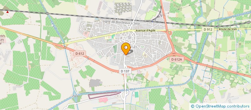 localisation de l'entreprise LES SALISSES à VIAS