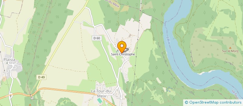localisation de l'entreprise LES SALLEES à ORGELET