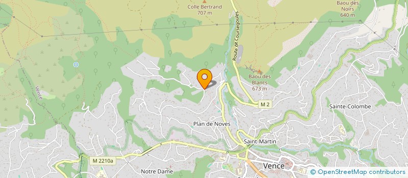 localisation de l'entreprise LES SALLES  VENCE