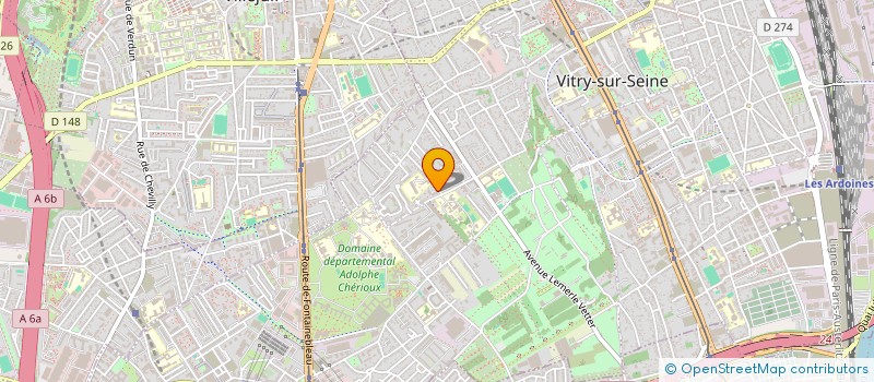 localisation de l'entreprise LES SALOMES à VITRY-SUR-SEINE