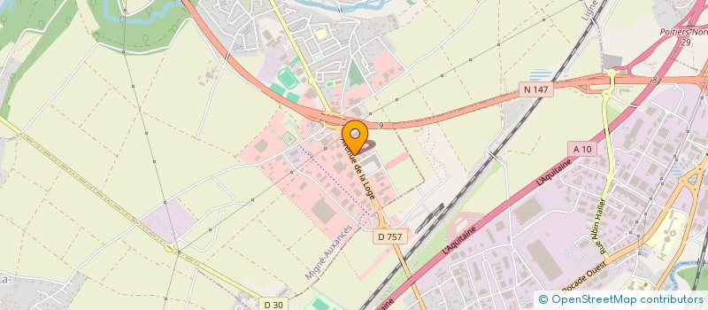 localisation de l'entreprise LES SALONS  MIGNE-AUXANCES