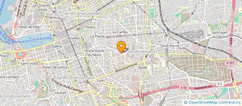 localisation de l'entreprise LES SALONS BASTYAN à MARSEILLE