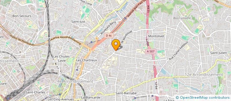 localisation de l'entreprise LES SALONS BY T & L à MARSEILLE