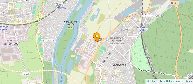 localisation de l'entreprise LES SALONS D'ALADIN  ACHERES