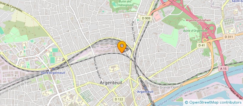 localisation de l'entreprise LES SALONS D'ARGENT  ARGENTEUIL