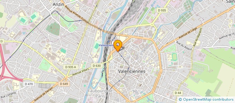 localisation de l'entreprise LES SALONS DE BEJA à VALENCIENNES