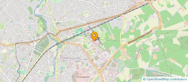 localisation de l'entreprise LES SALONS DE L AEROPORT  CASTELNAU-LE-LEZ