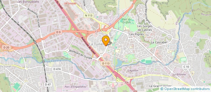localisation de l'entreprise LES SALONS DE L'ANNABEL'S à VITROLLES