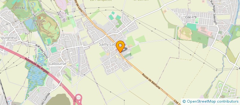 localisation de l'entreprise LES SALONS DE LA CLOCHETTE  SAILLY-LABOURSE