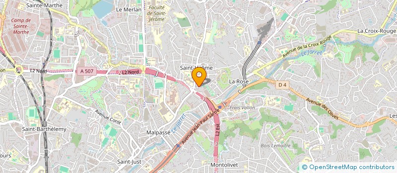 localisation de l'entreprise LES SALONS DE LA ROSE à MARSEILLE