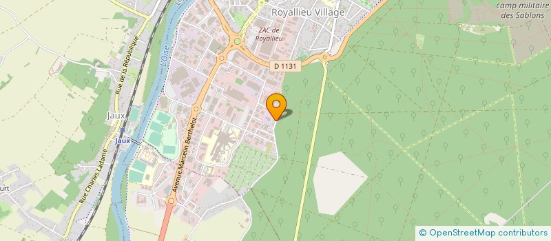 localisation de l'entreprise LES SALONS DE LA VIE  COMPIEGNE