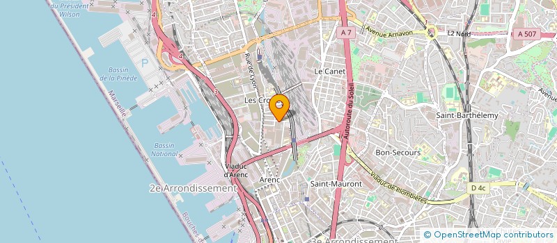 localisation de l'entreprise LES SALONS DE MAGALLON  MARSEILLE