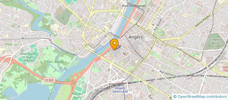 localisation de l'entreprise LES SALONS DONADIEU à ANGERS